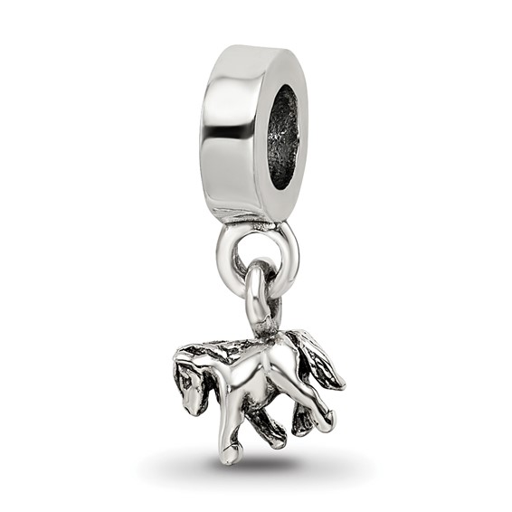 Sterling Silver Reflections Kids Pony Dangle Bead