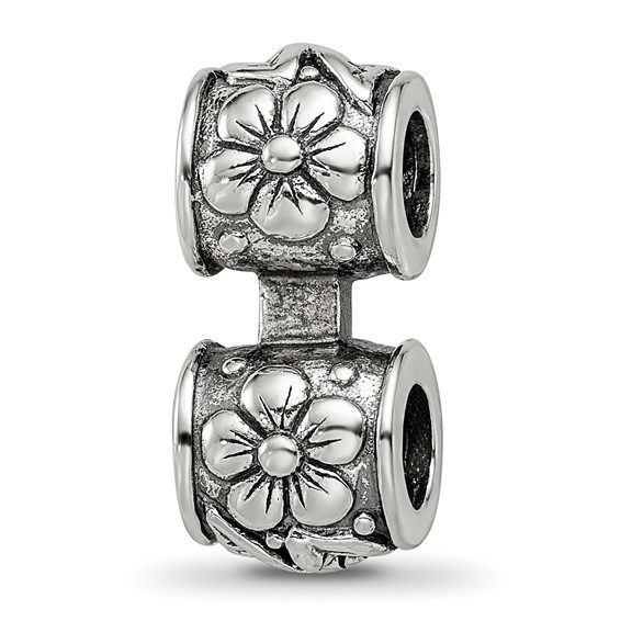 Sterling Silver Reflections Floral Connector Bead