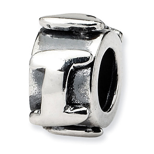 Sterling Silver Reflections Letter I Message Bead