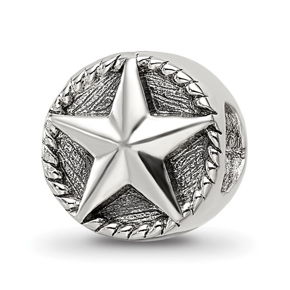 Sterling silver Reflections Star Bead