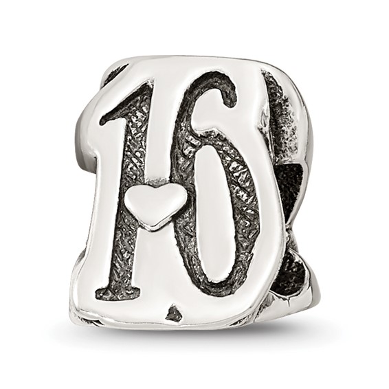 Sterling Silver Reflections Sweet 16 Bead