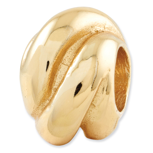 Sterling Silver Gold-plated Reflections Wrap Bali Bead