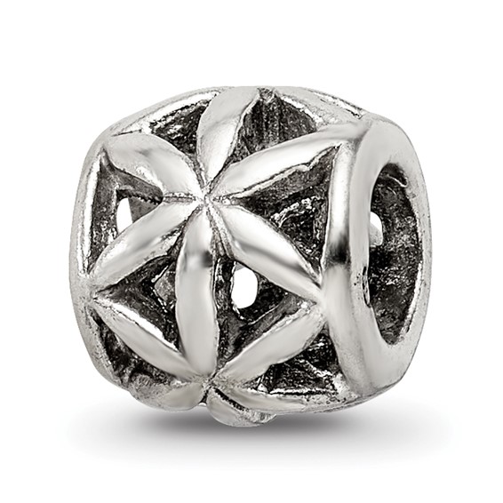 Sterling Silver Reflections Floral Bali Bead