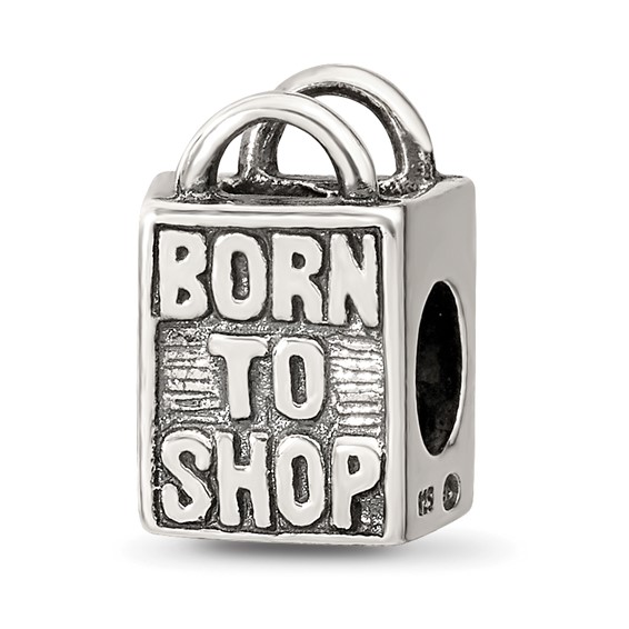 Sterling Silver Reflections Born to Shop Bead