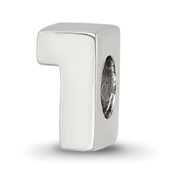 Sterling Silver Reflections Numeral 1 Bead