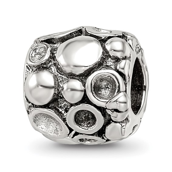 Sterling Silver Reflections Dots and Divots Bali Bead