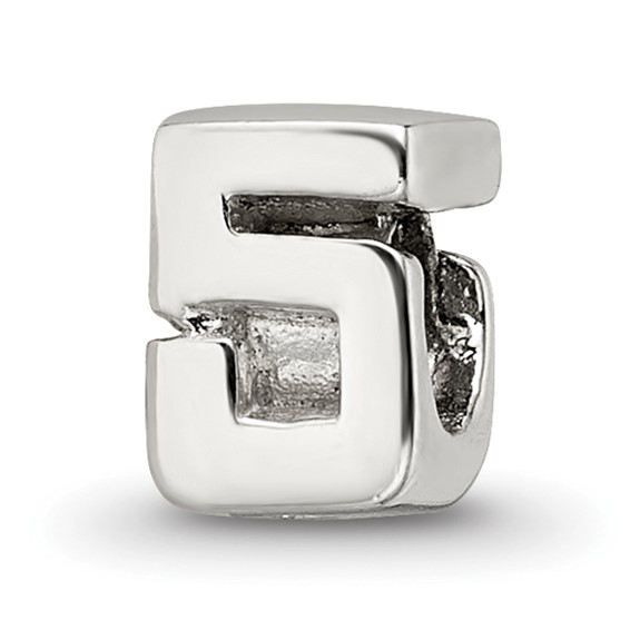 Sterling Silver Reflections Kids Numeral 5 Bead