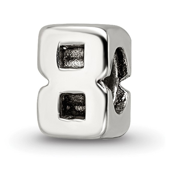 Sterling Silver Reflections Kids Numeral 8 Bead