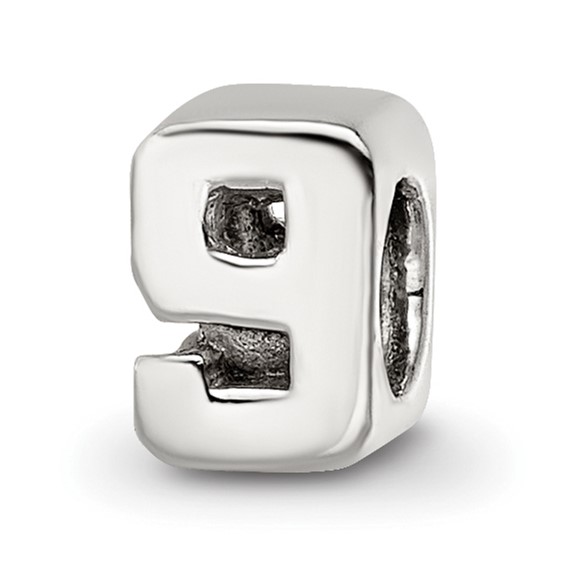 Sterling Silver Reflections Kids Numeral 9 Bead