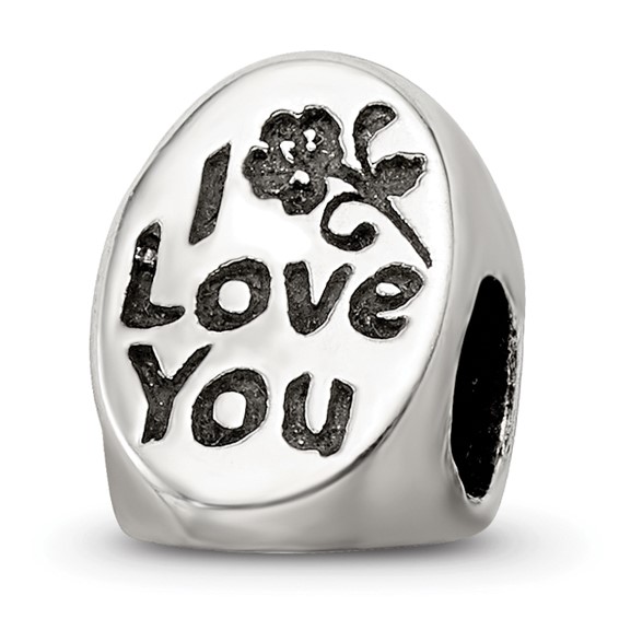 Sterling Silver Reflections #1 Mom Trilogy Oval Bead