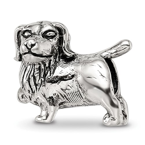 Sterling Silver Reflections Golden Retriever Bead