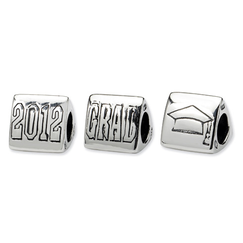 Sterling Silver Reflections Graduation 2012 Trilogy Bead