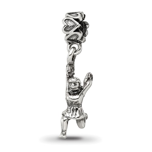 Sterling Silver Reflections Cheerleader Dangle Bead
