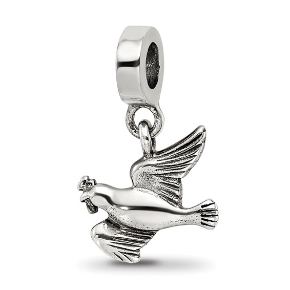Sterling Silver Reflections Dove Dangle Bead