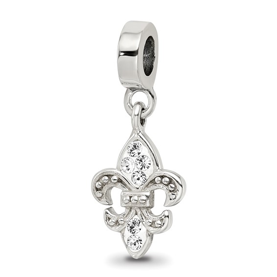 Sterling Silver Reflections Fleur De Lis Bead