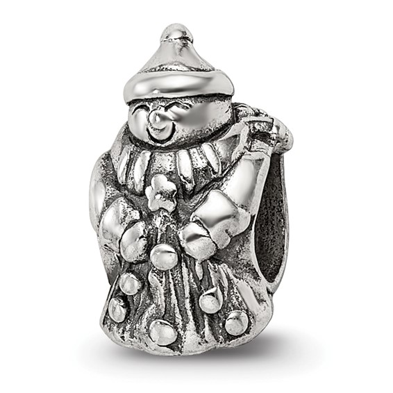 Sterling Silver Reflections Snowman Bead with Scarf