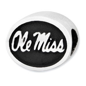 Sterling Silver University of Mississippi Ole Miss Bead