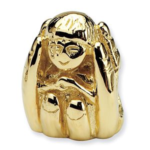 14kt Yellow Gold Reflections Baby in Hands Bead