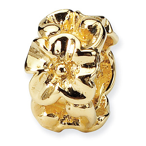 14kt Yellow Gold Reflections Floral Bead
