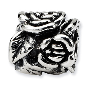 Sterling Silver Reflections Rose Flowers Bead