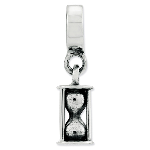 Sterling Silver Reflections Hourglass Dangle Bead