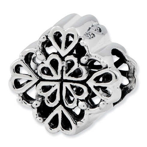 Sterling Silver Reflections Four Leaf Clover Bali Bead