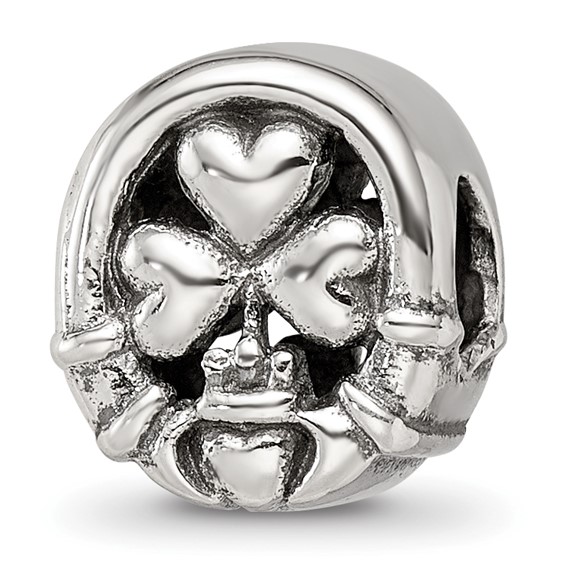 Sterling Silver Reflections Three Leaf Clover Bead