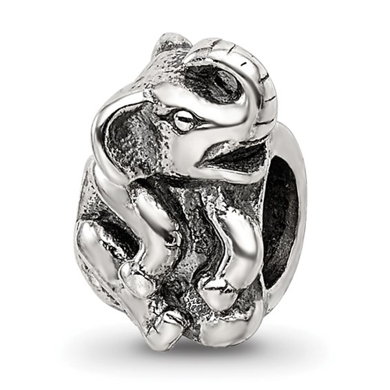 Sterling Silver Reflections Sitting Elephant Bead