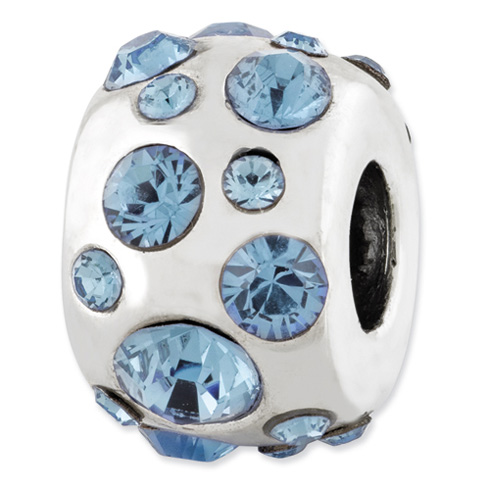 Sterling Silver Reflections March Swarovski Elements Bead