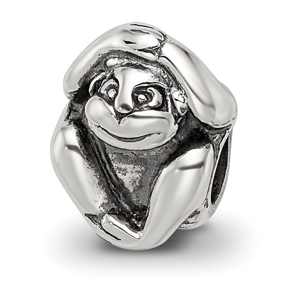 Sterling Silver Reflections Monkey Bead