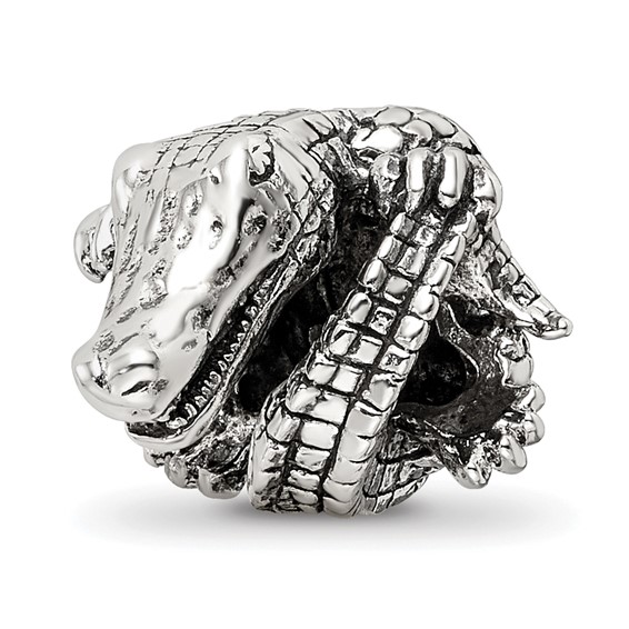 Sterling Silver Reflections Alligator Bead