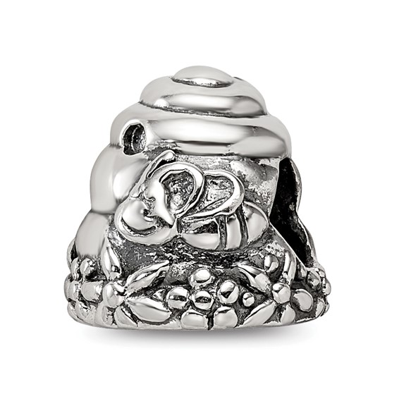 Sterling Silver Reflections Beehive Bead