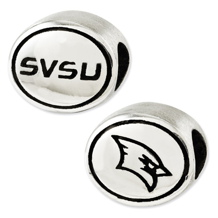 Sterling Silver Saginaw Valley State University Bead