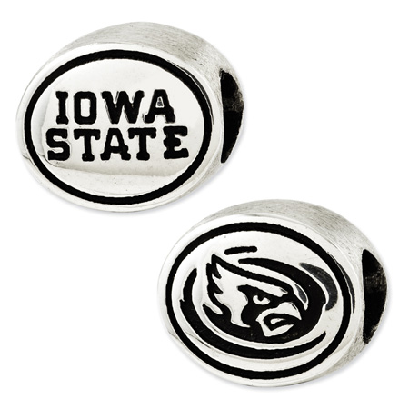 Sterling Silver Iowa State University Bead