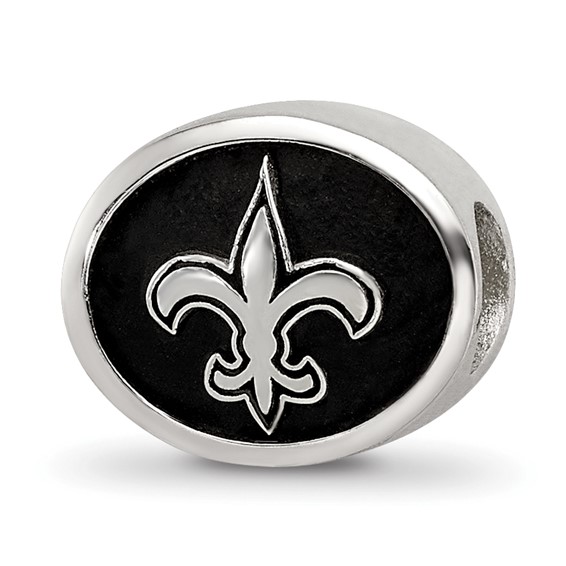 Sterling Silver New Orleans Saints Bead