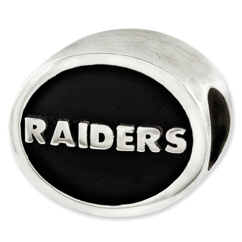 Sterling Silver Oakland Raiders Bead