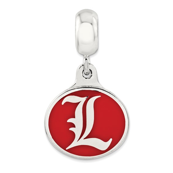 Sterling Silver University of Louisville Dangle Bead