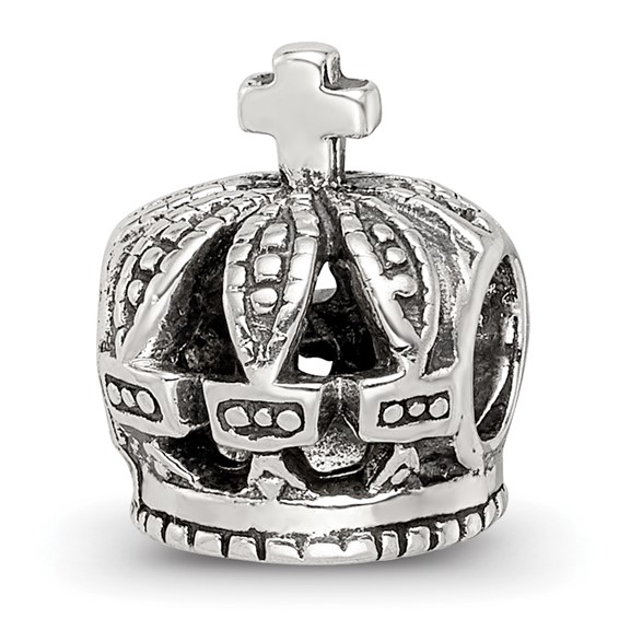 Sterling Silver Reflections Crown Bead