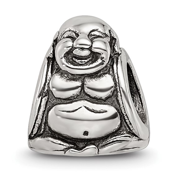 Sterling Silver Reflections Laughing Buddha Bead