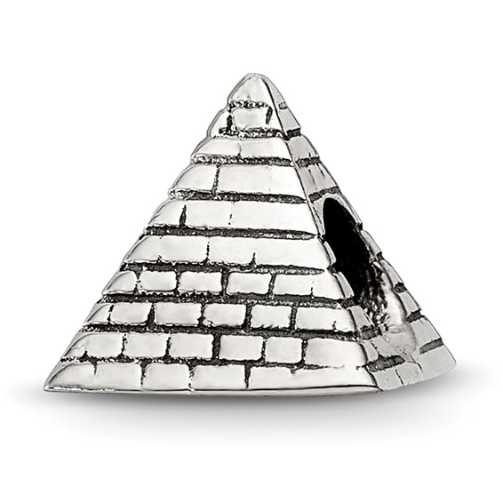 Sterling Silver Reflections Pyramid Bead
