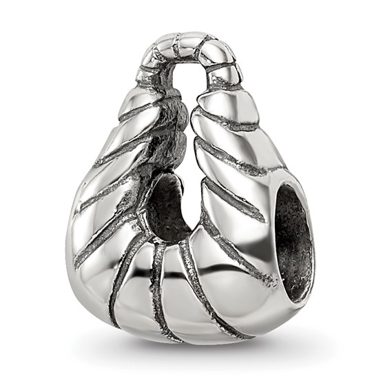 Sterling Silver Reflections Striped Handbag Bead