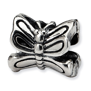Sterling Silver Reflections Fancy Butterfly Bead