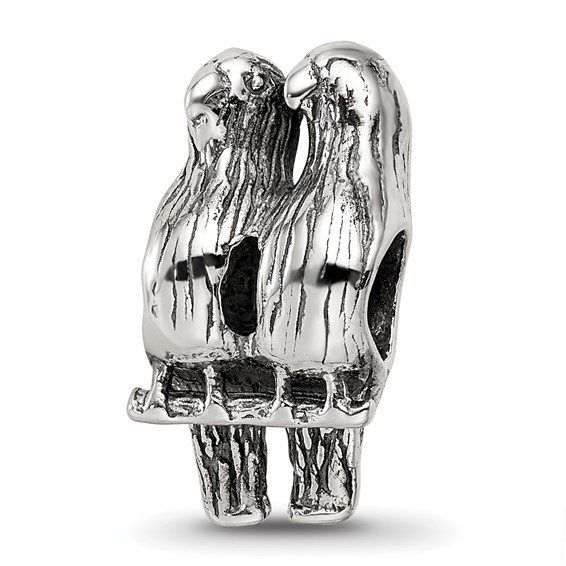 Sterling Silver Reflections Love Birds Bead