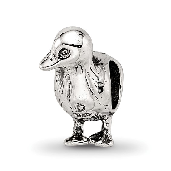 Sterling Silver Reflections Standing Duck Bead