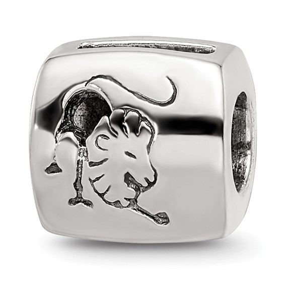 Sterling Silver Reflections Leo Zodiac Antiqued Bead