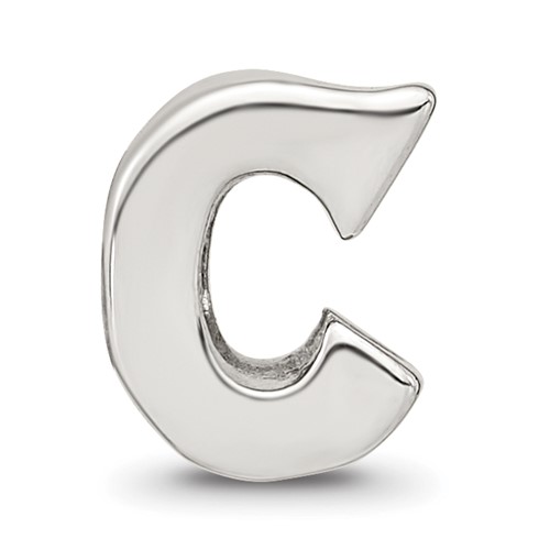Sterling Silver Reflections Letter C Bead