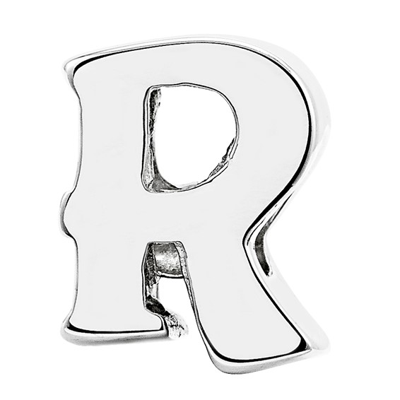 Sterling Silver Reflections Letter R Bead