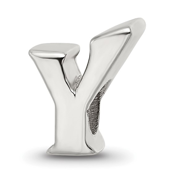 Sterling Silver Reflections Letter Y Bead