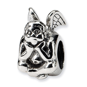 Sterling Silver Reflections Thinking Angel Bead