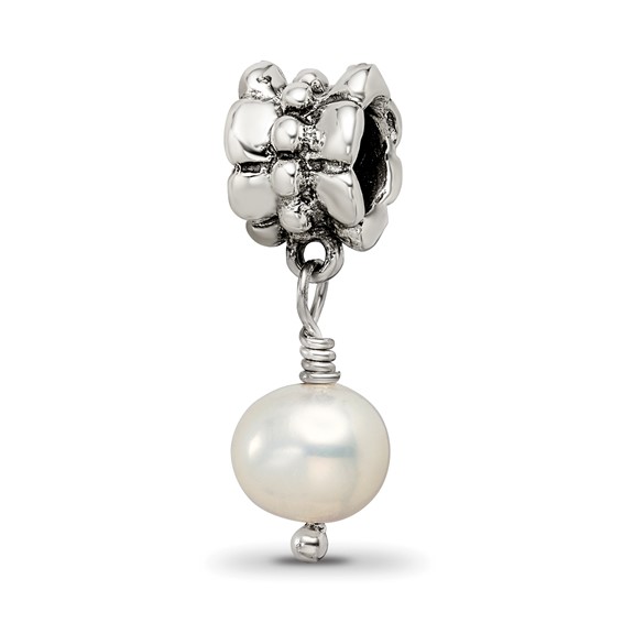 Sterling Silver Reflections Cultured Pearl Dangle Bead